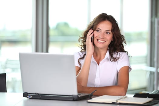 Businesswoman working in the office