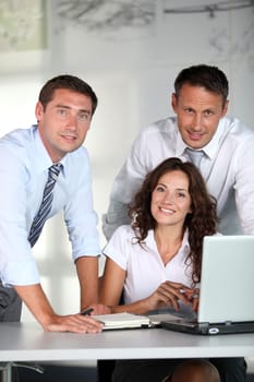 Business people in a work meeting in the office