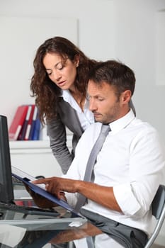 Business people working in the office