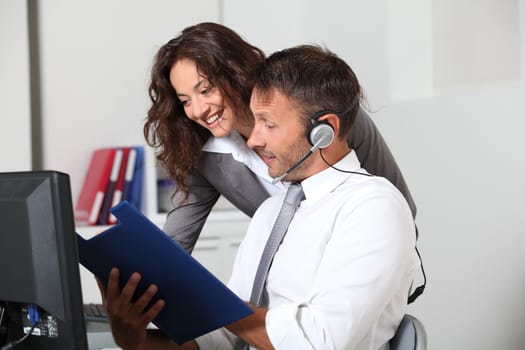 Business people working in the office