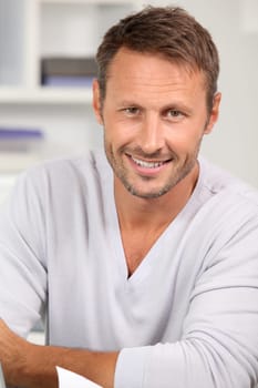Portrait of handsome man