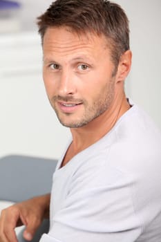 Portrait of handsome man