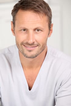 Portrait of handsome man