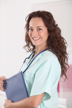 Doctor standing in hospital room