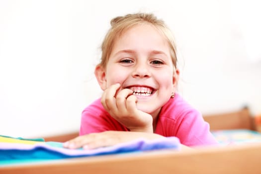 Little girl smiling