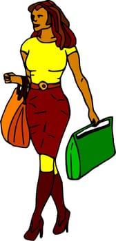 woman shopping