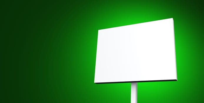 Blank sign on green 04