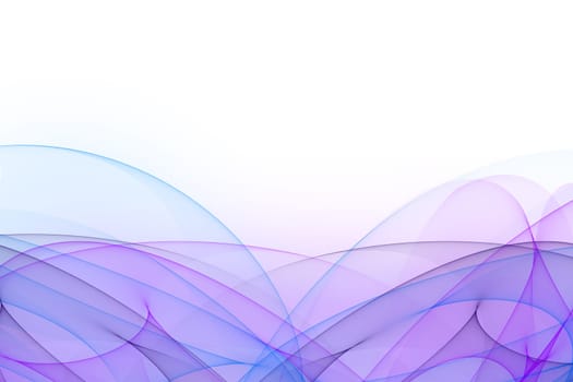 Waves Background - White Blue Purple