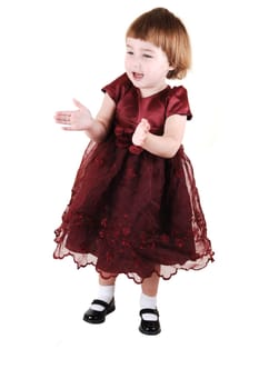 Little girl in dress