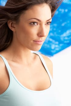 Portrait Of Attractive Young Woman In Studio