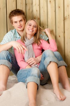 Couple in love - happy enjoy summer
