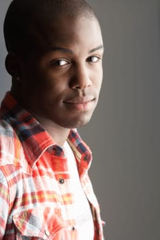 Fashionable Young Man Wearing Casual Clothes In Studio