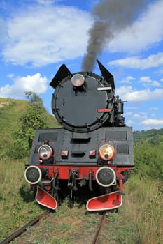 Old retro steam train