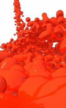 Red Liquid on white background - 03