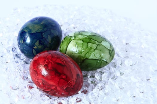 Three Easter eggs