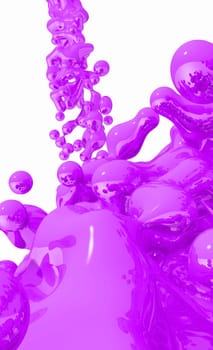 Purple Liquid on white background - 02