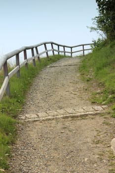lonely hiking trail