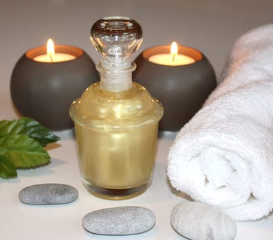 Bubble bath and candles