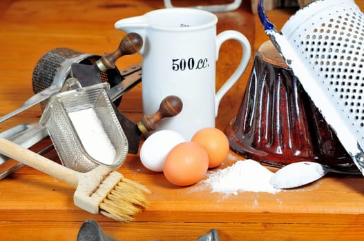 Kitchen Baking Ingredients Eggs
