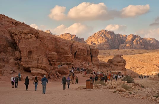 Evening atmosphere in Petra