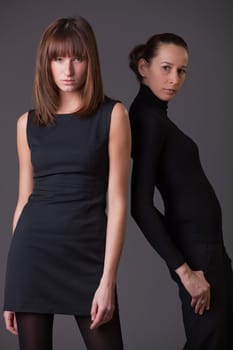 two fashion women