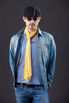 man in denim clothes