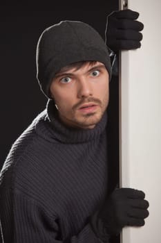 surprised burglar