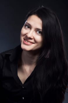 Portrait of beautiful brunette woman