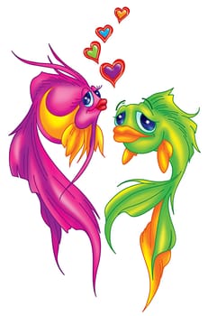 Cute Love Fish