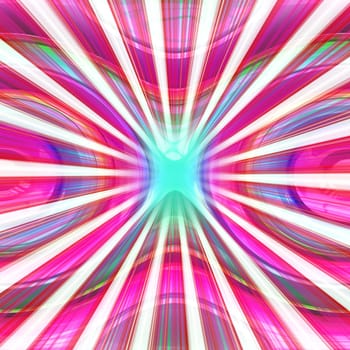 An abstract vortex in bright and vivid colors.