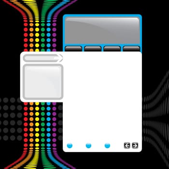 A simple website template Export the artwork from flash or photoshop to create a website.