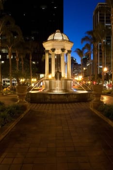 The Gaslamp Quarter is a 16 1/2 block historical neighborhood in downtown San Diego, California. Its main period of development began in 1867, when Alonzo Horton bought the land in hopes of creating a new city center closer to the bay, and chose 5th Avenu