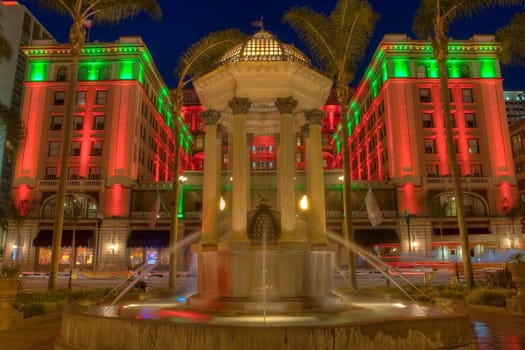 The Gaslamp Quarter is a 16 1/2 block historical neighborhood in downtown San Diego, California. Its main period of development began in 1867, when Alonzo Horton bought the land in hopes of creating a new city center closer to the bay, and chose 5th Avenu