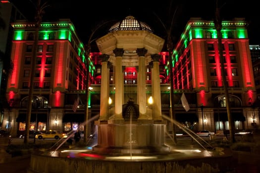 The Gaslamp Quarter is a 16 1/2 block historical neighborhood in downtown San Diego, California. Its main period of development began in 1867, when Alonzo Horton bought the land in hopes of creating a new city center closer to the bay, and chose 5th Avenu