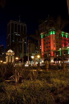 The Gaslamp Quarter is a 16 1/2 block historical neighborhood in downtown San Diego, California. Its main period of development began in 1867, when Alonzo Horton bought the land in hopes of creating a new city center closer to the bay, and chose 5th Avenu