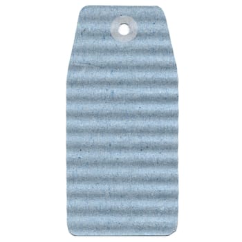 Tag label isolated over a white background