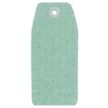 Tag label isolated over a white background