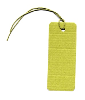 Price tag or address label with string