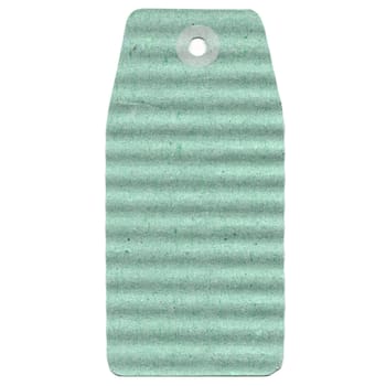 Tag label isolated over a white background