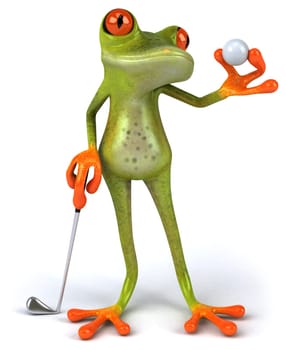 Frog and golf