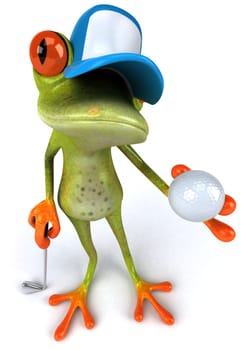 Frog and golf
