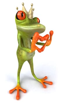 Frog in love