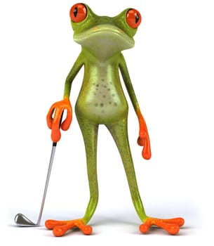 Frog and golf