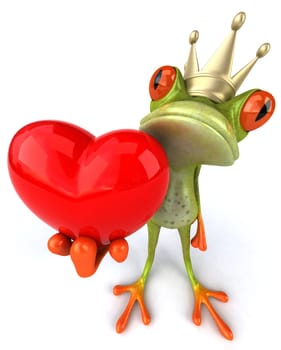 Frog in love