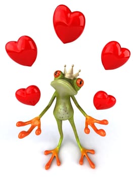 Frog in love