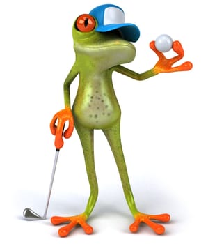 Frog and golf