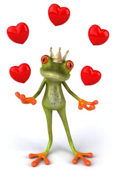 Frog in love