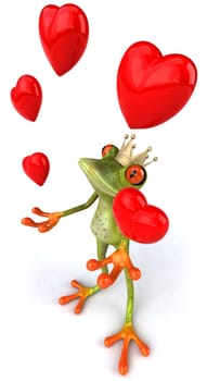 Frog in love