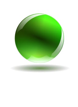 Green sphere using as Logo or environment icon