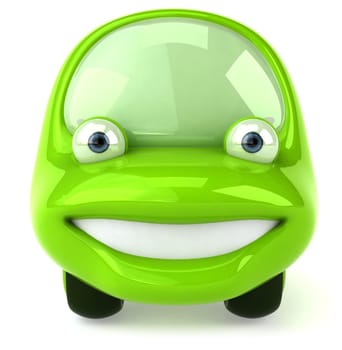 Green car